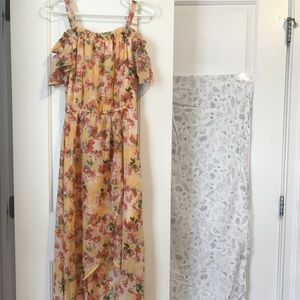 Women floral maxi dress